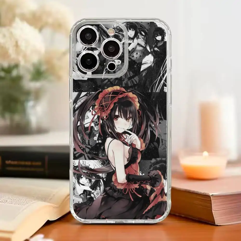 

Date a live Tokisaki Kurumi Phone Case For iPhone17,16,15,14,13,12,11 Plus,Pro Max Soft Transparent Cover