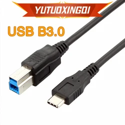 USB Type C To USB 3.0 Type B Electronic Piano USB B Hard Disk Box DATA Cable Square Port Connection Printer Extended Data Cable