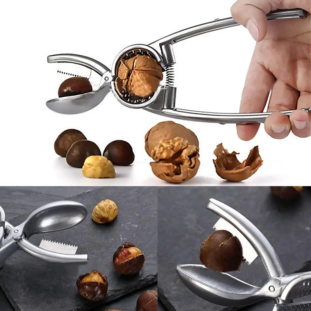 Mutifunctional Nut Cracker Alloy Walnut Opener Home Use Shell Pecan Nut Board Remover Cracking Utensil Kitchen Shells Clamp Z0U2