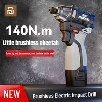 Youpin Nanwei Brushless Electric Impact Drill Wireless Electric Screwdriver Sets USB Rechargeable Cordless Screwdriver Tools Set