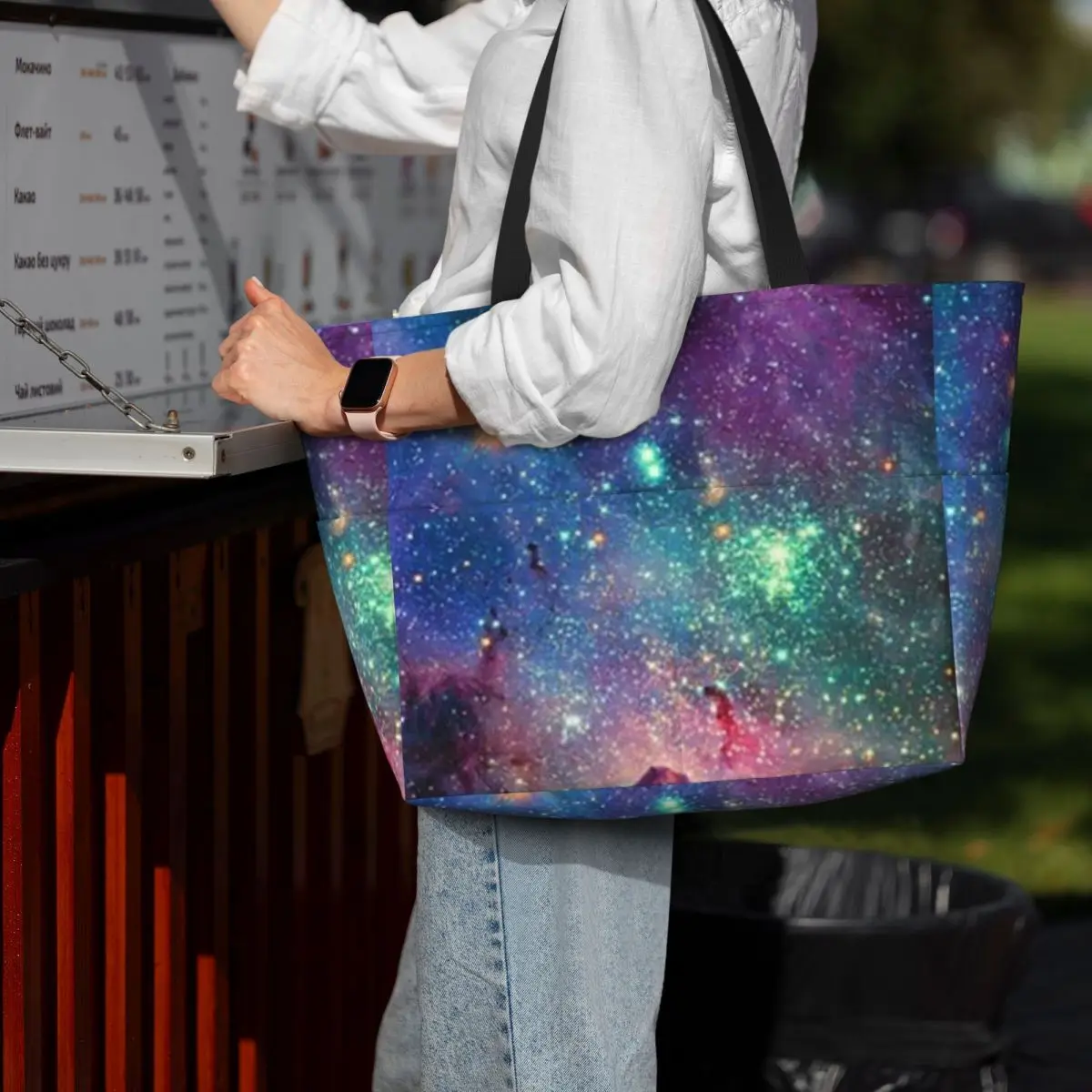 

Пляжная большая сумка Galaxy 1, спортивная спортивная сумка для занятий йогой, большая большая сумка, женская дорожная сумка, сумка для фитнеса