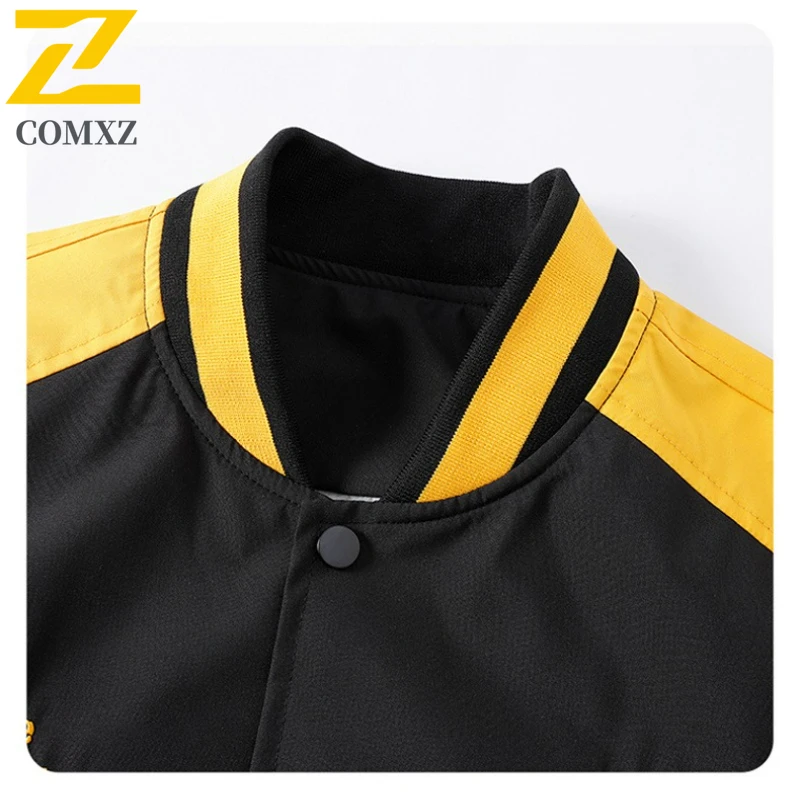 American Hip-hop Baseball Jacket Men's Women's 2025 New Color Blocked Windproof Jackets Street Clothing Loose Sports Coat Autumn