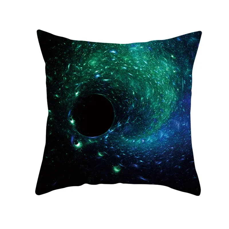 45*45cm Mysterious Cosmic Planet Black Hole Series Pillowcase Sofa Office Seat Cushion Cover Creative Ornament Home Decoration