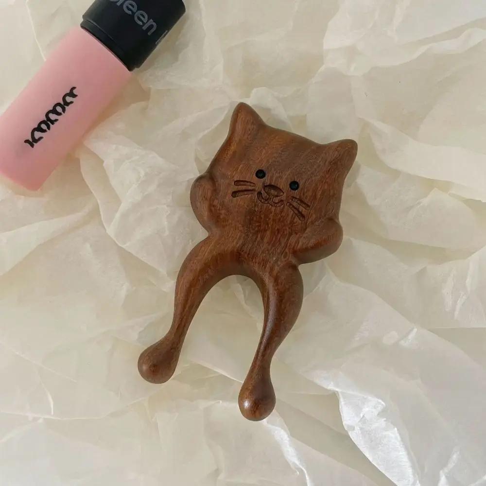 NEW Natural Sandalwood Cat Nose Massage Comb Facial Lifting Cat Comb Massager Body Massage Gua Sha Board