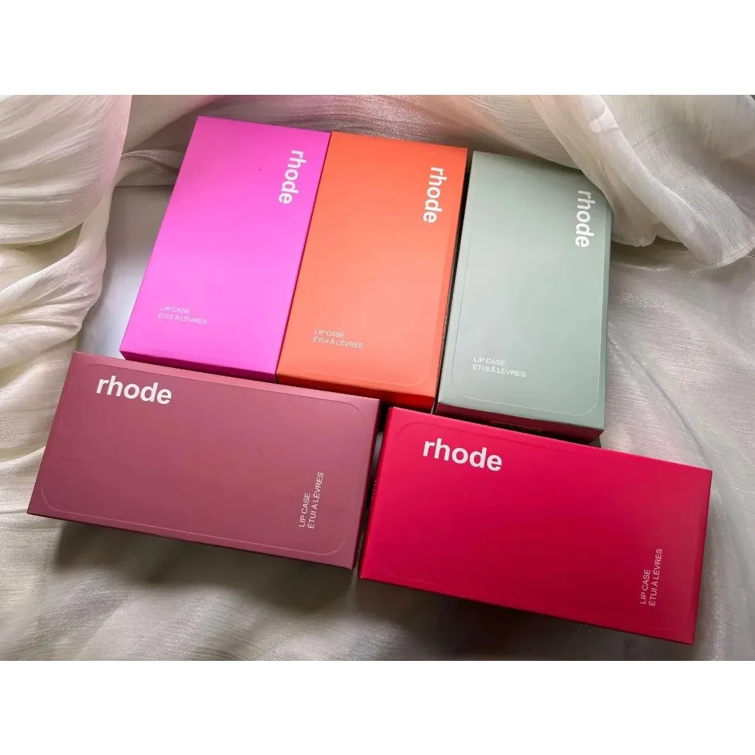 Fashion Box For Rhode Phone Case Gift Packaging Lipstick Box For Girl For iPhone 11 12 13 14 15 Pro Max Lip Make-up Soft Cover