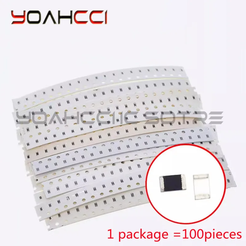 100PCS 0603 Patch Resistance 1% 0R-10M 1K 10K 47R 100R 2.2K 22Ohm 18Ω 4.7M 47Ω 470 0 Euro 1608 High quality products, in stock