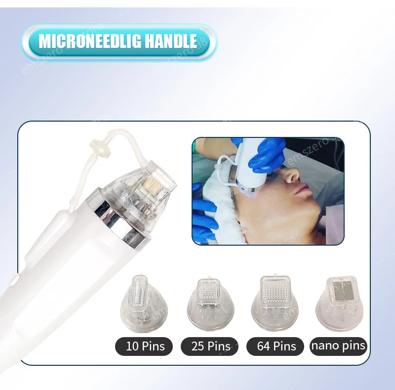 2 In 1 Gold RF Microneedle Machine, Fractional Radiofrequency Microneedling Device for Acne Scar Removal, Stretch Mark Reduction