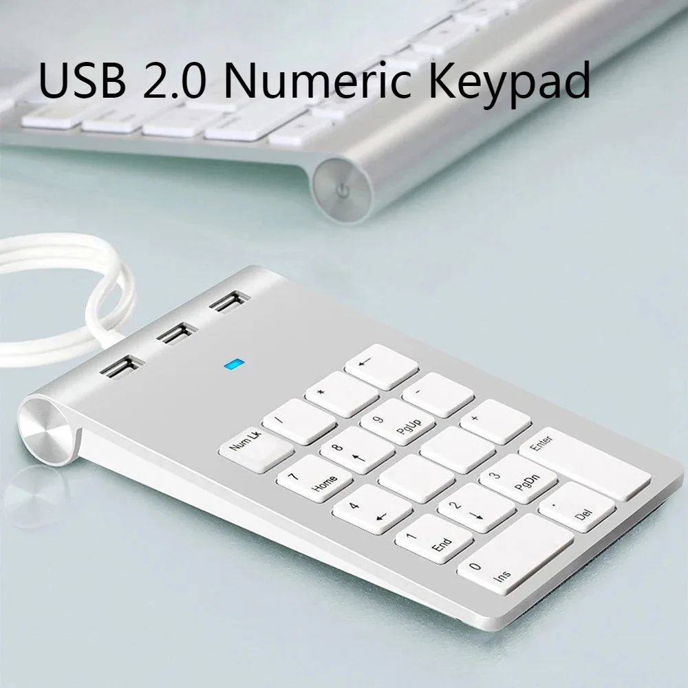 

Hot Selling USB 2.0 Multifunctional Wired Numeric Keyboard, Computer Universal Mute Numeric Keyboard, Lightweight And Portable