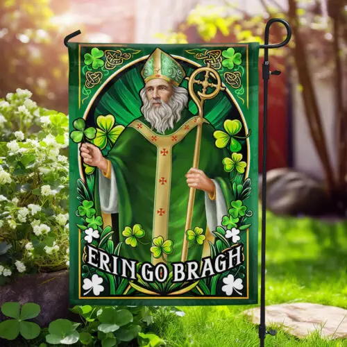 Ireland Patron Saint Erin Go Bragh St. Patrick’s day Flag Garden Flag