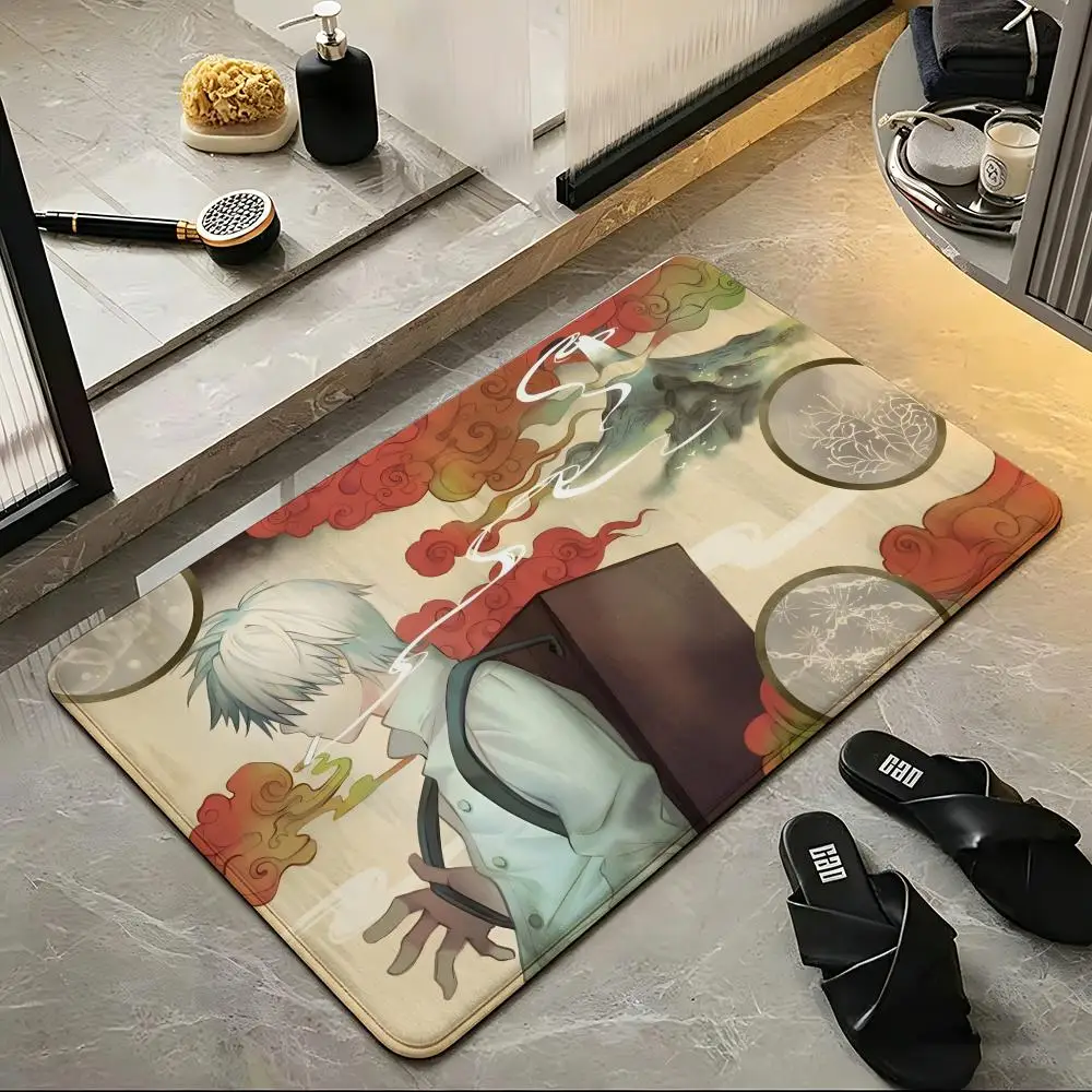 Anime M-Mushishi Floor Mat Soft Flannel Floor Mat  Suitable for Entryways, Living Rooms, Bedrooms, and Bathrooms view 5
