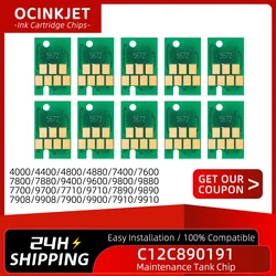 C12C890191 Maintenance Tank Chip For Epson 4800 4880 7600 7700 7800 7880 7890 7900 9600 9700 9800 9880 9890 9900 Waste Ink Tank