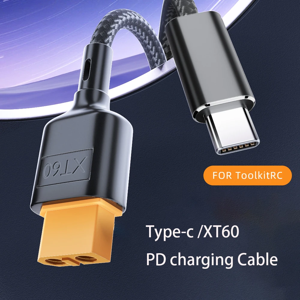 U​SB Type C PD to XT60 Cable Adapter for Toolkitrc SC100 Dc Power Charger Converter for Toolkitrc M7 M6 M6D M8S