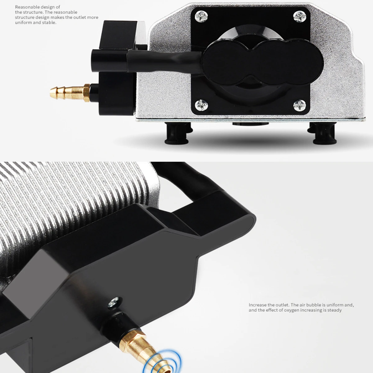 Imagem -02 - Neje Compressor de ar para Máquina de Gravura de Corte a Laser Air Outputfor Bomba de Assistência 25w 54l por Min