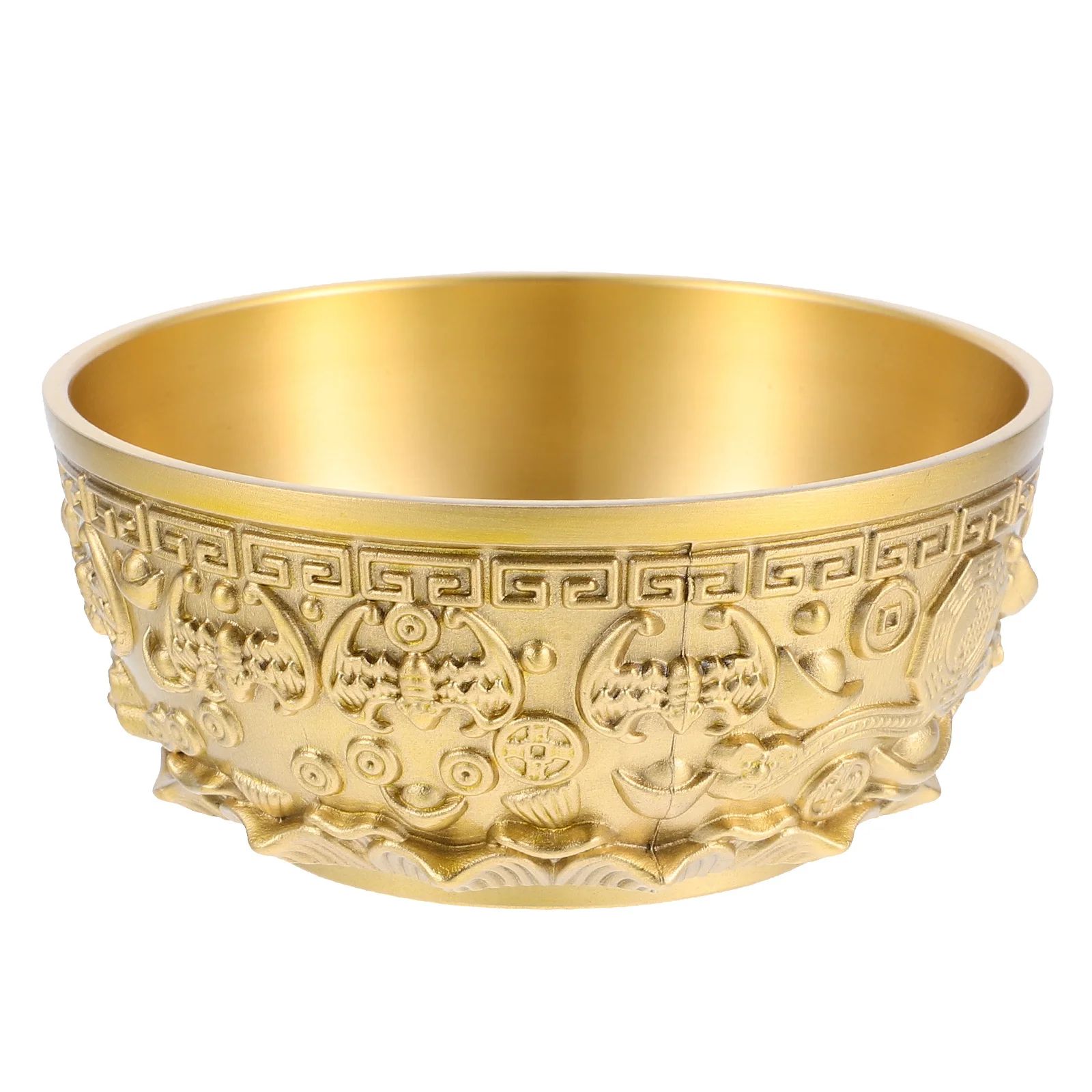 

Exquisite Brass Offering Bowl Delicate Details Desktop Decoration Long Lasting Use Perfect Gift for Special Occasions Home Decor