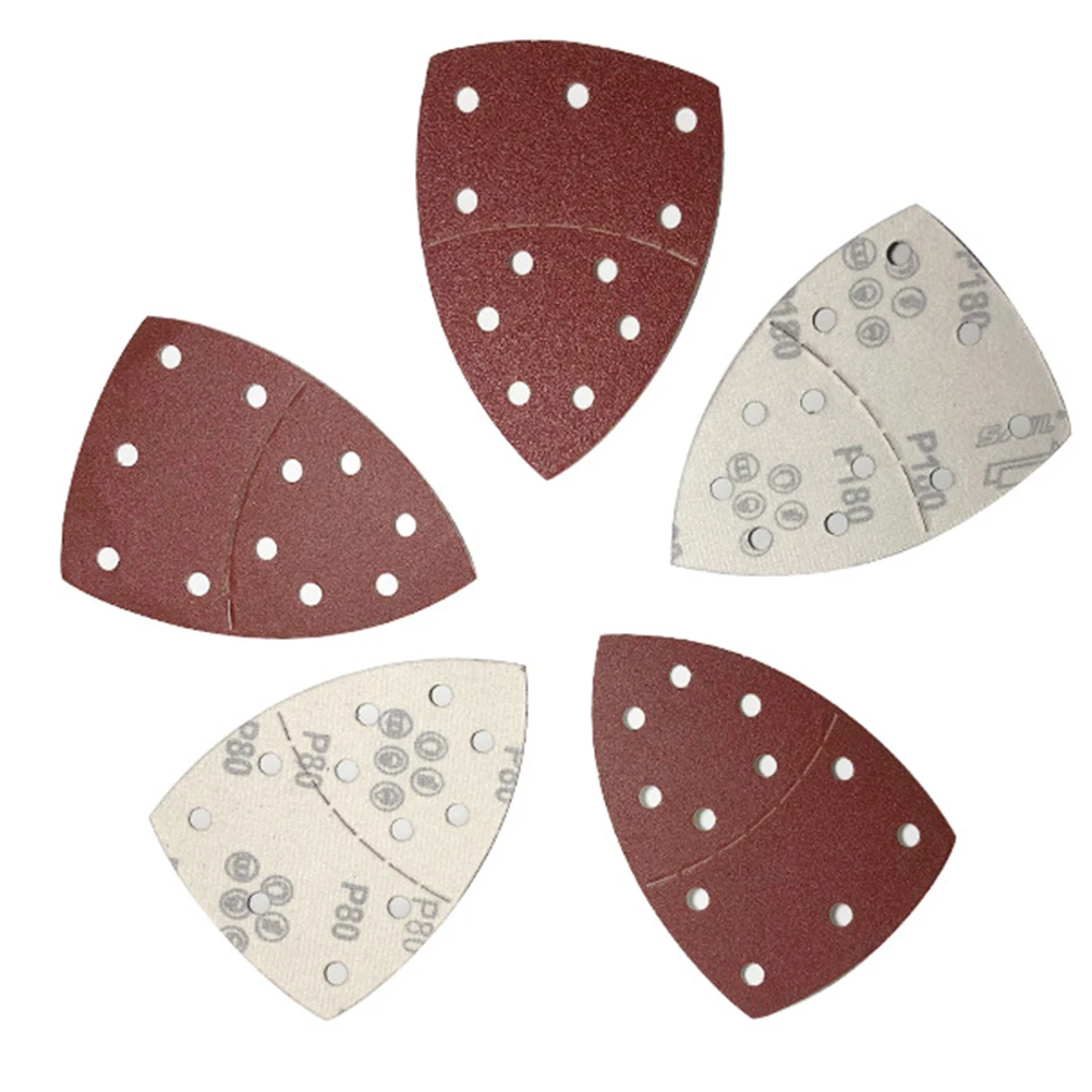 

60 Pcs Discs Self Adhesive Hook S Disc Loop Triangle S Paper for Polishing Durable Multi Functional
