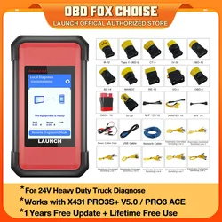 LAUNCH X431 SmartLink C HD Heavy Duty 24V Truck Module Truck/Machinery/Commercial Vehicles Diagnostic Tools work for X431 PRO3S+