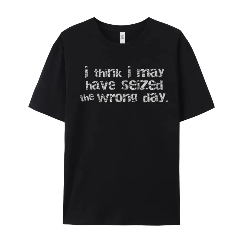 Tees I May Have Seized the Tee Shirt Christmas Latest Lose Short Sleeve Premium Cotton O-Neck Women's T-Shirt Lose