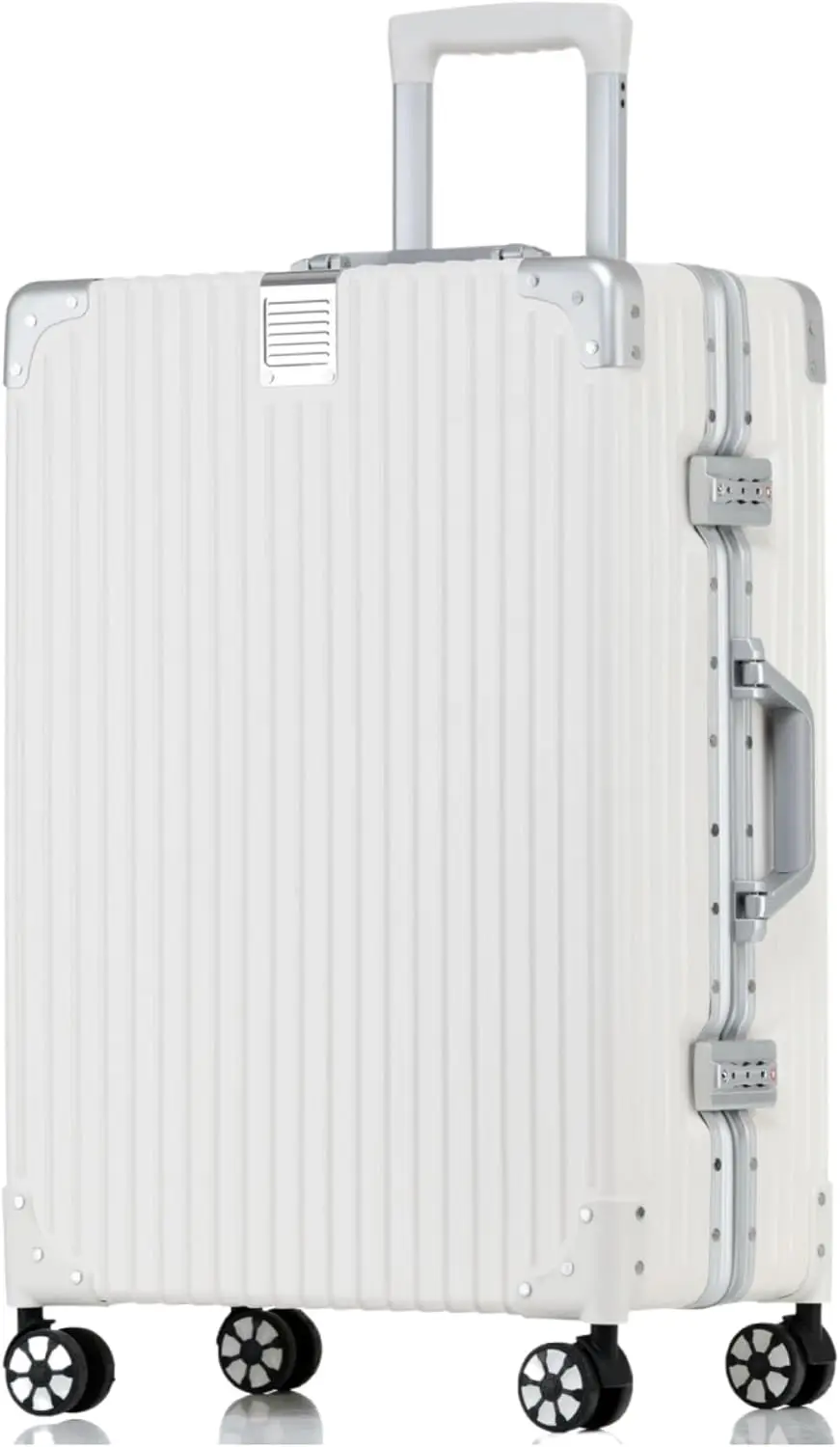 Carry On Luggage with Aluminum Frame, 20 Inch PC Hard Shell Suitcase with Spinner Wheels and TSA Locks