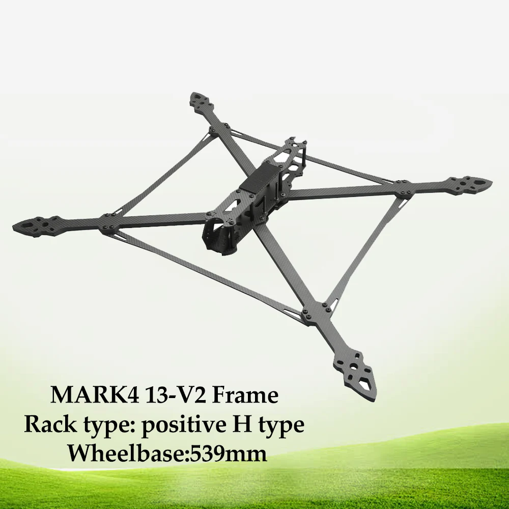 Mark4 V2 13-calowa wersja 539mm FPV Racing Drone Quadcopter Freestyle Frame Carbon Fiber Kit dla F405/F722 Stack 4215/4218 Motor