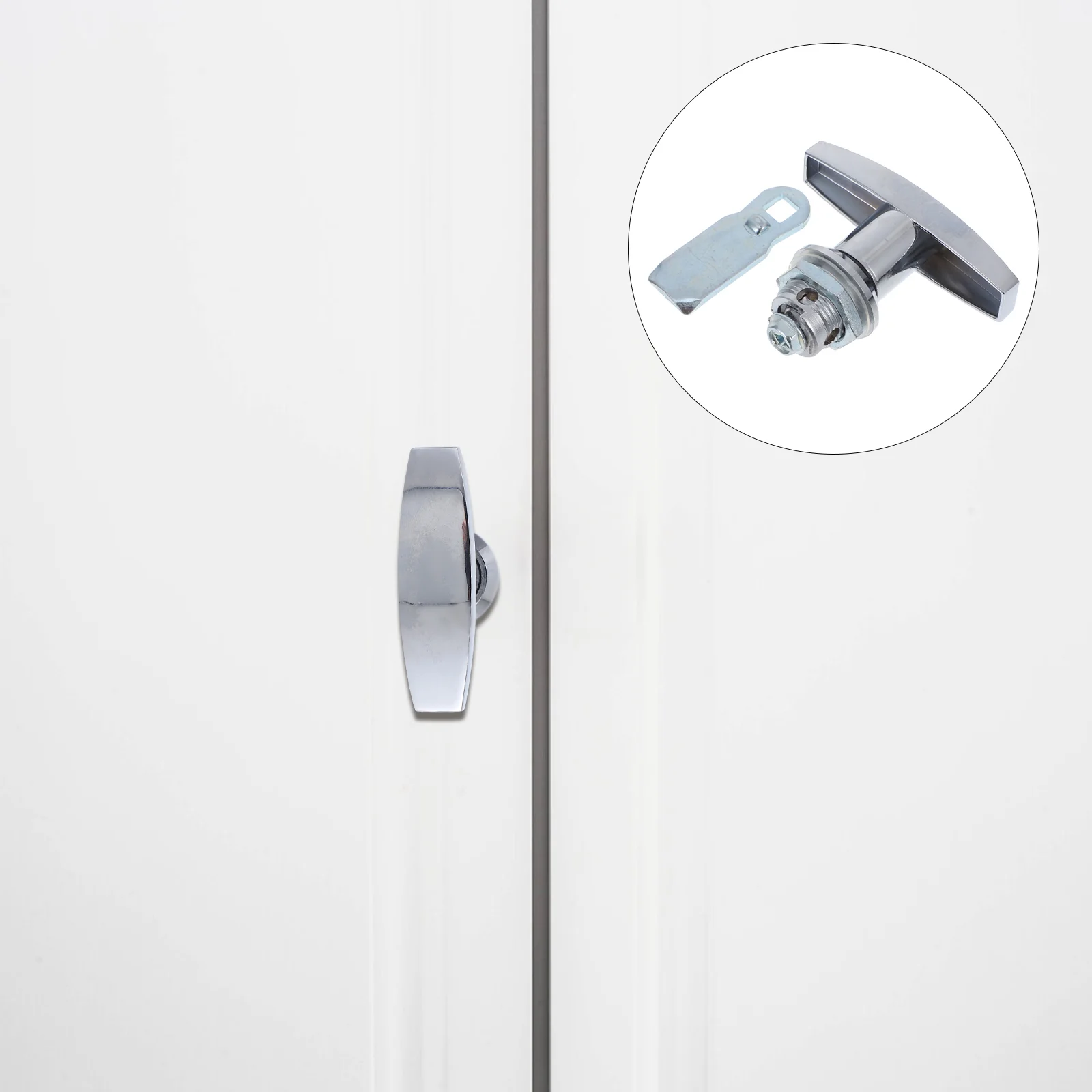 

T Zinc Alloy T Shape Handle Lock for Cabinet Doors RV Storage Drawer Electrical Panel Cam Locks Furniture Latches High