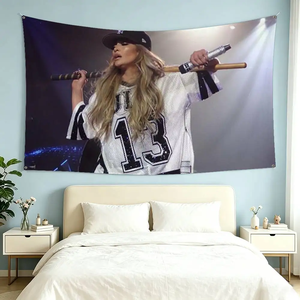 Singer J-Jennifer Lopez Flags Wall Hanging Tapestry Outdoor Garage Room Decorative flag Background Blanket