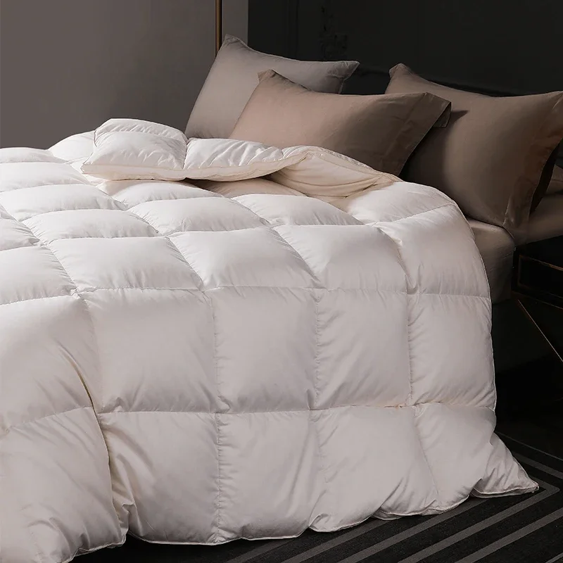 Luxurious Comforter Quilts Duvets For winter bed duvet king queen size Filled with 95% 5A Grade White Goose down not adulterated