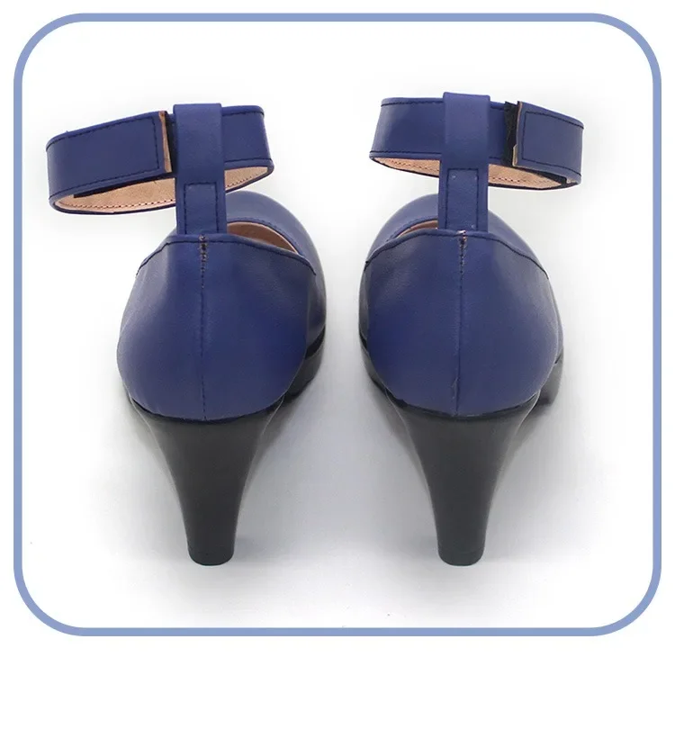 Spiel Blau Archiv Sorasaki Hina Cosplay Schuhe PU Leder Schuhe Halloween Karneval Stiefel Cosplay Requisiten Nach Maß