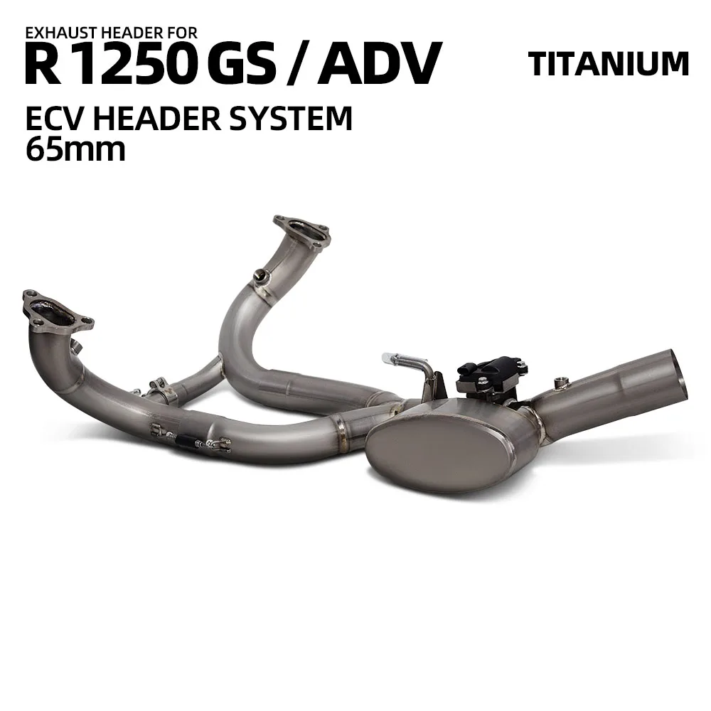 

For BMW R1250GS R 1250 GS ADV Motorcycle Exhaust Manifold Titanium Front Link Pipe Connect OE Muffler Escape Line Compatible