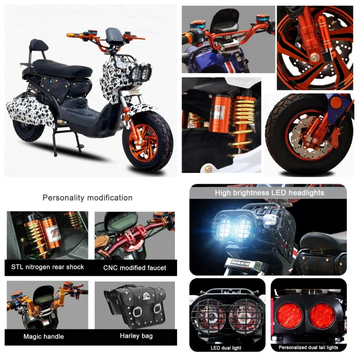 

STLF новейшая новая энергетическая литиевая батарея, высокоскоростная Roywell 1500 Вт 60 В, электрический мотоцикл, электрический мопед, мото скутер, поставка