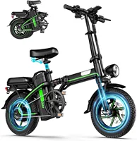for Folding Electric Bike for Adults,500W Motor,25MPH Max Speed Ebikes,48V 17AH Removable Battery,Up to 42 Miles,14\
