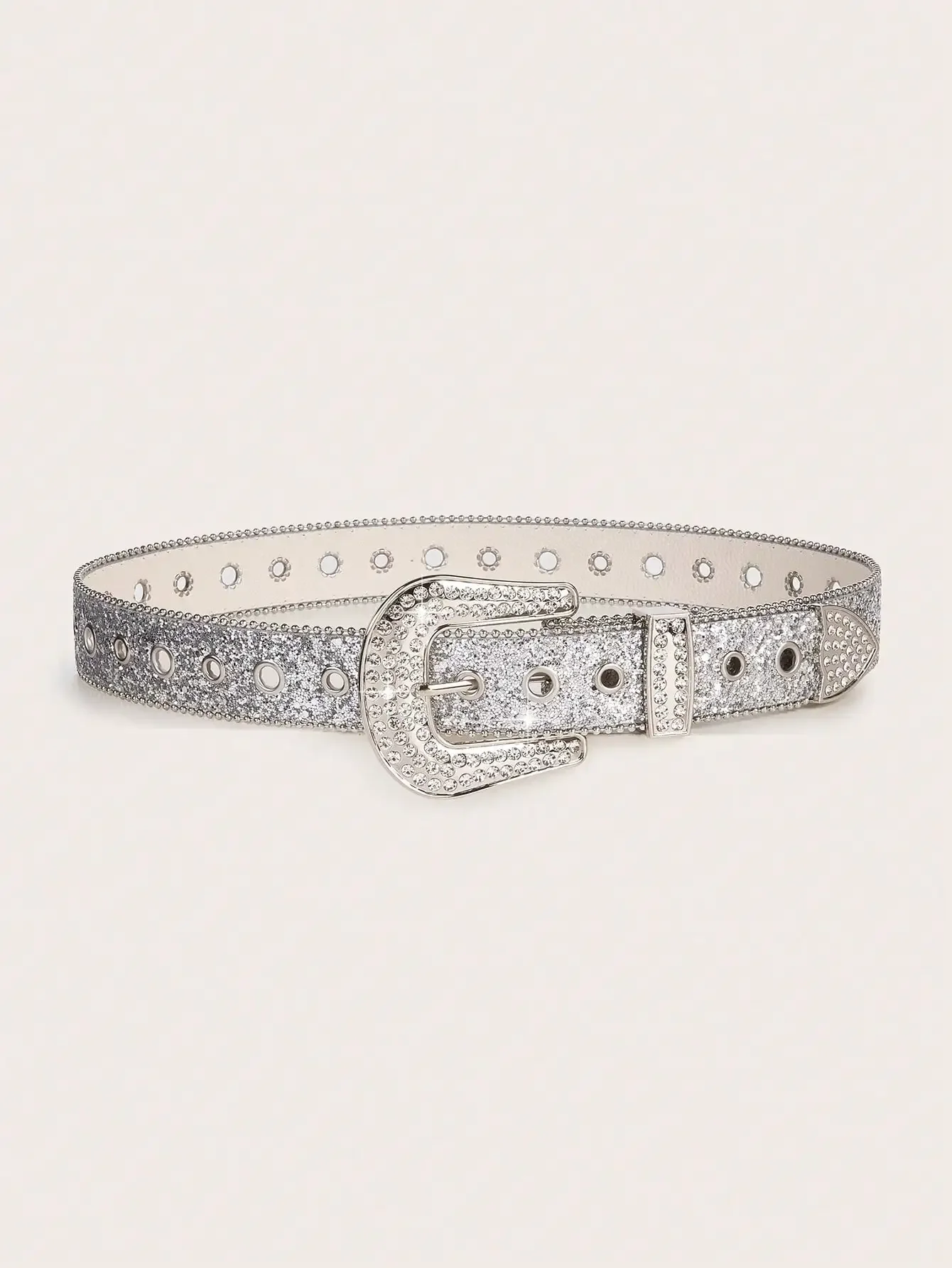 Unisex Diamond Studded Belt With Sparkling Rhinestones For Pants, Jeans, Casual Wear