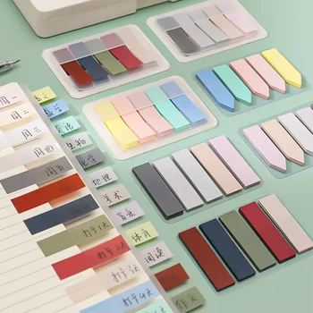100 folhas índice notas pegajosas bloco de notas marcadores n vezes forte aderência etiqueta escola escritório estudantes papelaria livro leitura