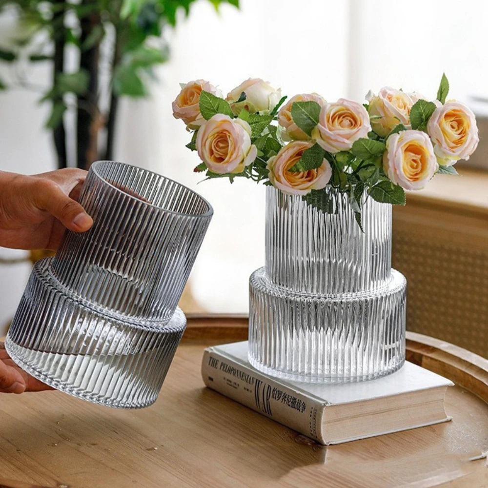 Simple Transparent Glass Strip - Glass Vase Nordic 评论和价格