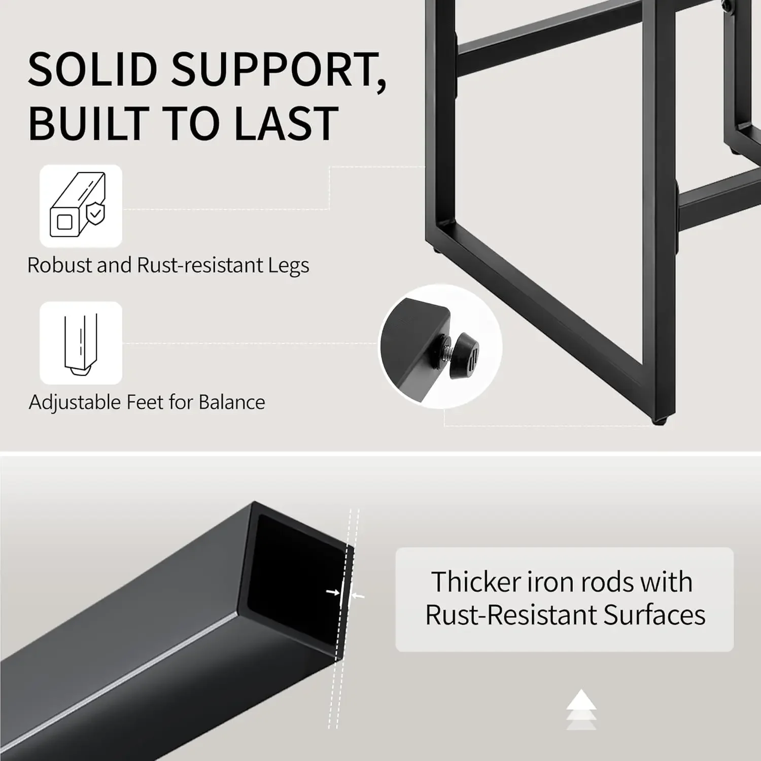 Mid-Century Modern Leatherette Bar Stools, Set of 2 with Low Back and Footrest, Stylish Upholstered Counter Height Chairs