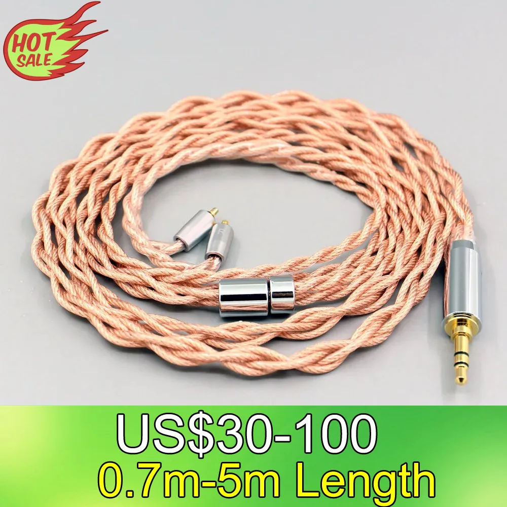 

LN007767 Graphene 7N OCC Shielding Coaxial Mixed Earphone Cable For UE Live UE6 Pro Lighting SUPERBAX IPX 4 core 1.8mm