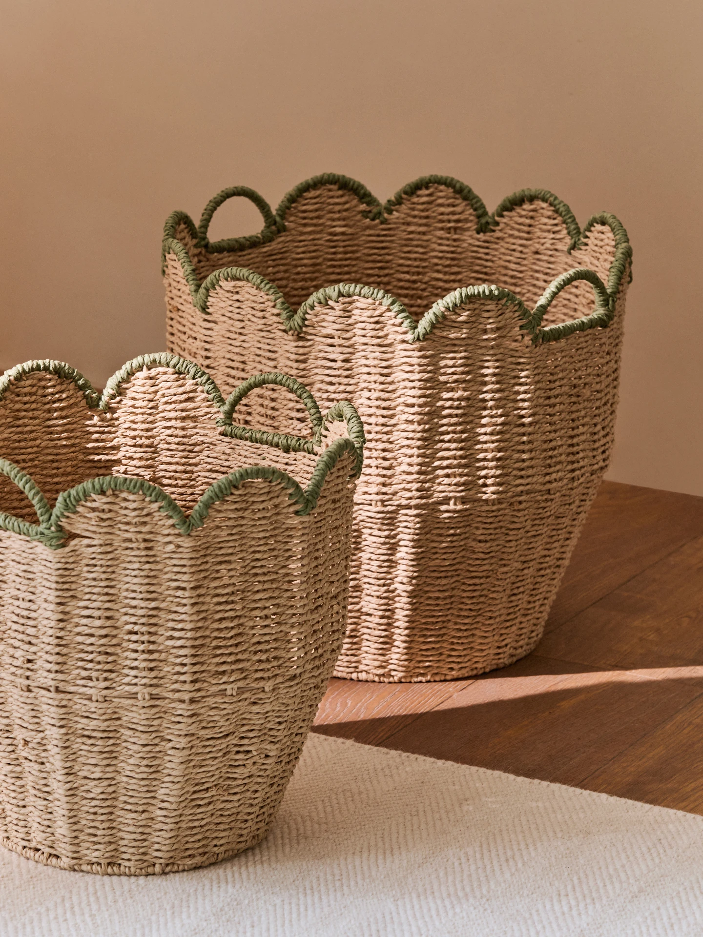 

Creative imitation rattan woven clothes storage basket, snack sundries clothing basket storage basket