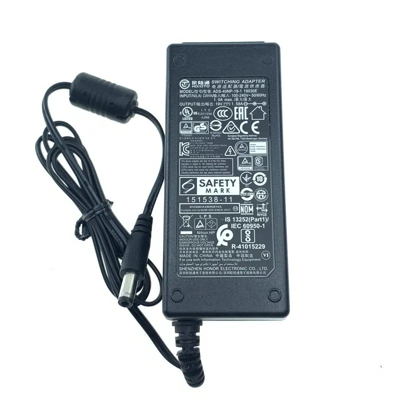 Genuine Hoioto ADS-40NP-19-1 19030E ADS40NP191 Switching AC Adapter Charger For HP 23ER 22EP 22er Monitor Power Supply 19V 1.58A