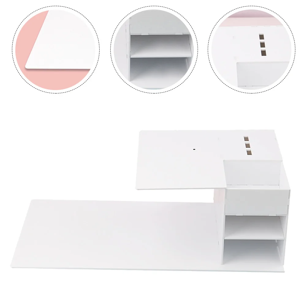 

Eyelash Extension U-Shaped Workstation Detachable Acrylic Lash Tool Organizer for Beauty Salon Home Facial Shelf