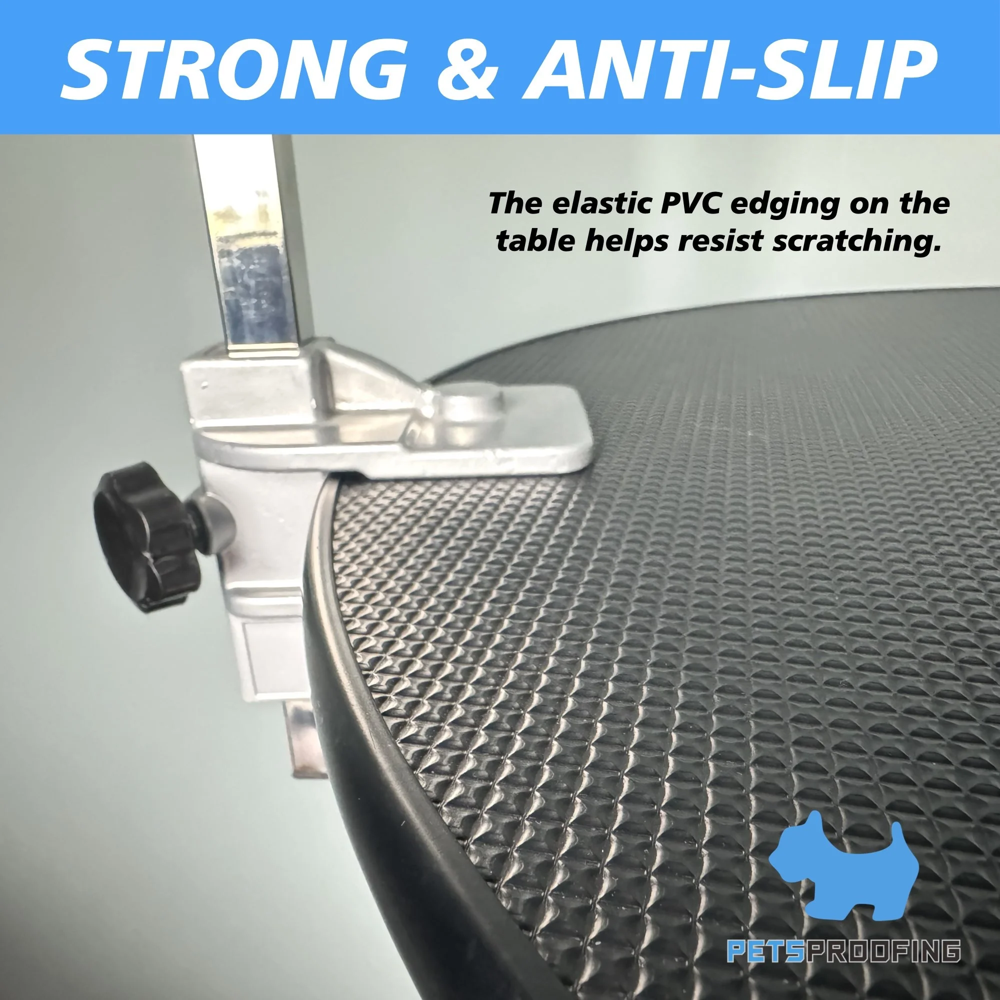 طاولة العناية بالكلاب من الفولاذ المقاوم للصدأ مع رفع هيدروليكي، قاعدة قابلة للتعديل، كبيرة ومتوسطة وصغيرة، سهلة التنظيف