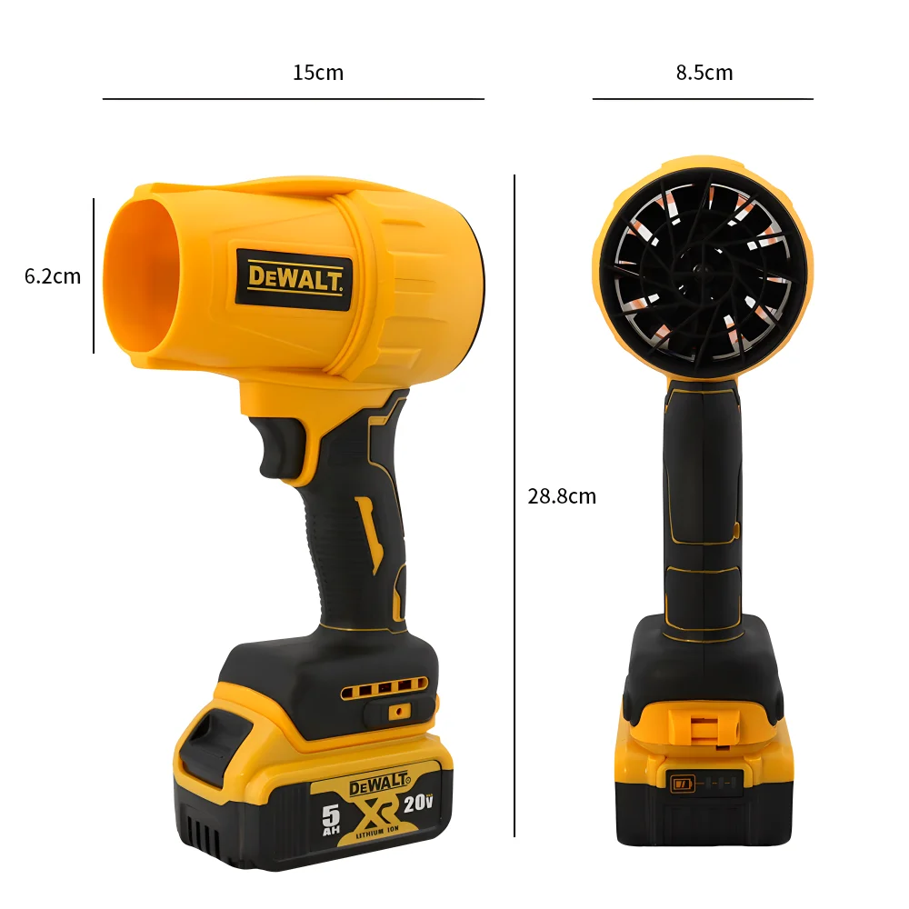 DEWALT Bezszczotkowe elektryczne dmuchawy turbo Suszarka samochodowa Ręczne narzędzie do wydmuchiwania kurzu Bezstopniowa prędkość Elektronarzędzia