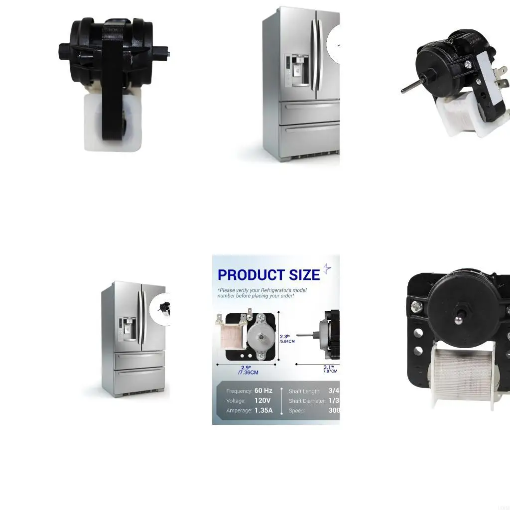   Multiple Model Replacement Evaporator Motor for Refrigerators Reduces Noise Regulates Internal Temperature Effectively