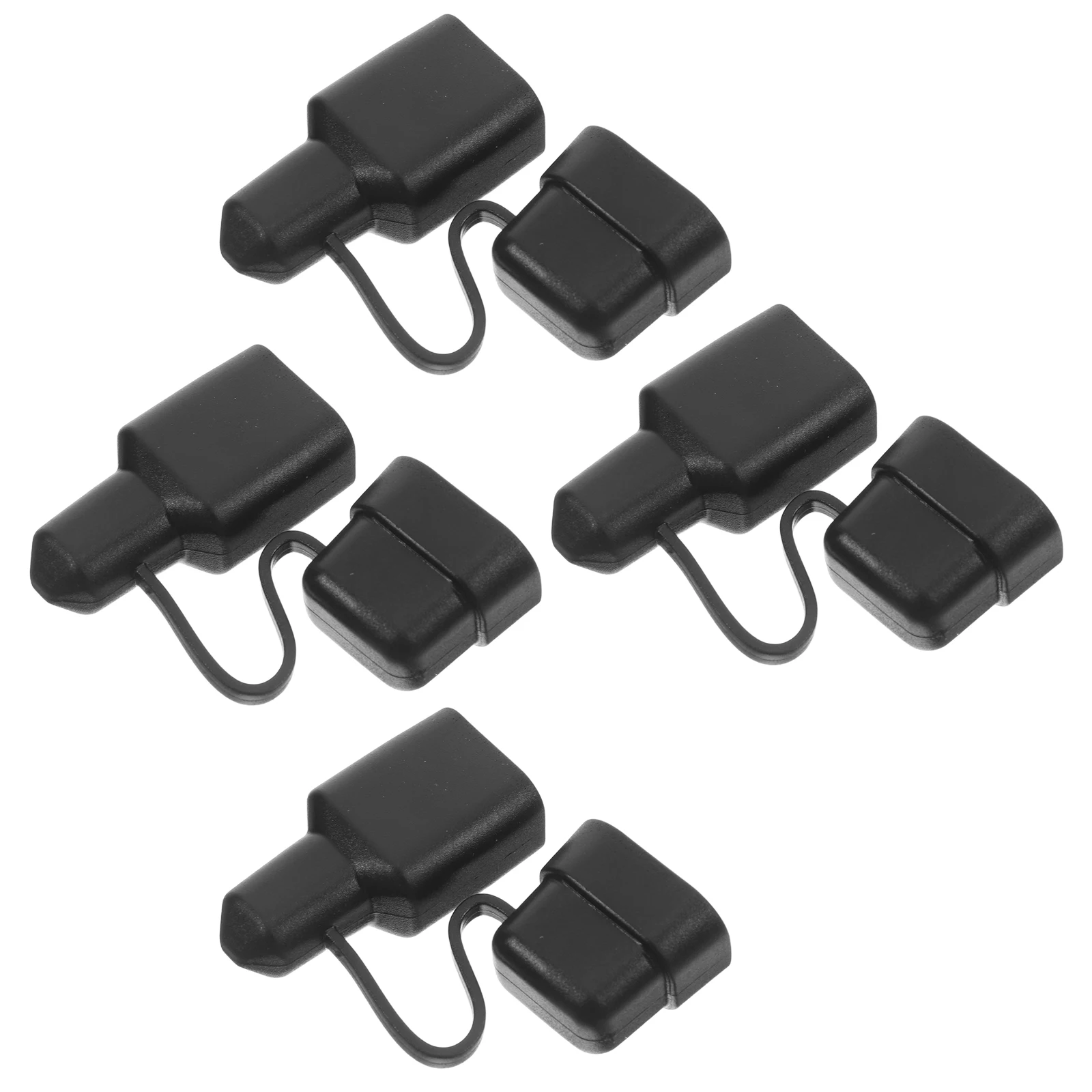 

4pcs Cable Plug Cover Waterproof Dust Proof Connector Cap For Trailer Boat Quick Disconnects Power Connectors Electrical