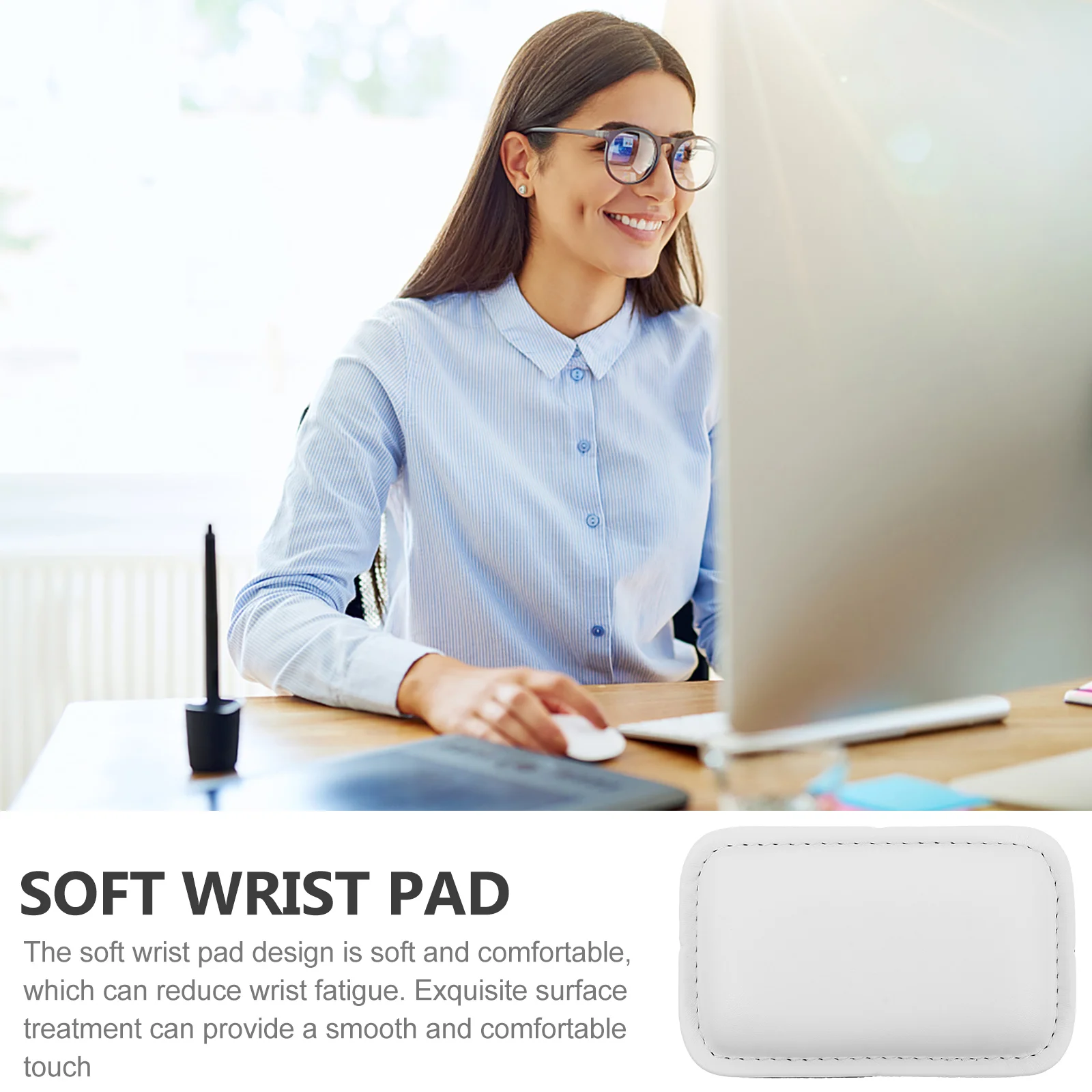 Mouse Hand Rest Wrist for Home Keyboard Elbow Pad Mat Square Business Trip Computer Support