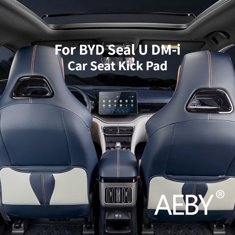 

AEBY For BYD Seal U DM-i 2020-2025 Car Seat Kick Pad Durable Anti-Scratch Protector, Easy Installation Auto Interior Accessories
