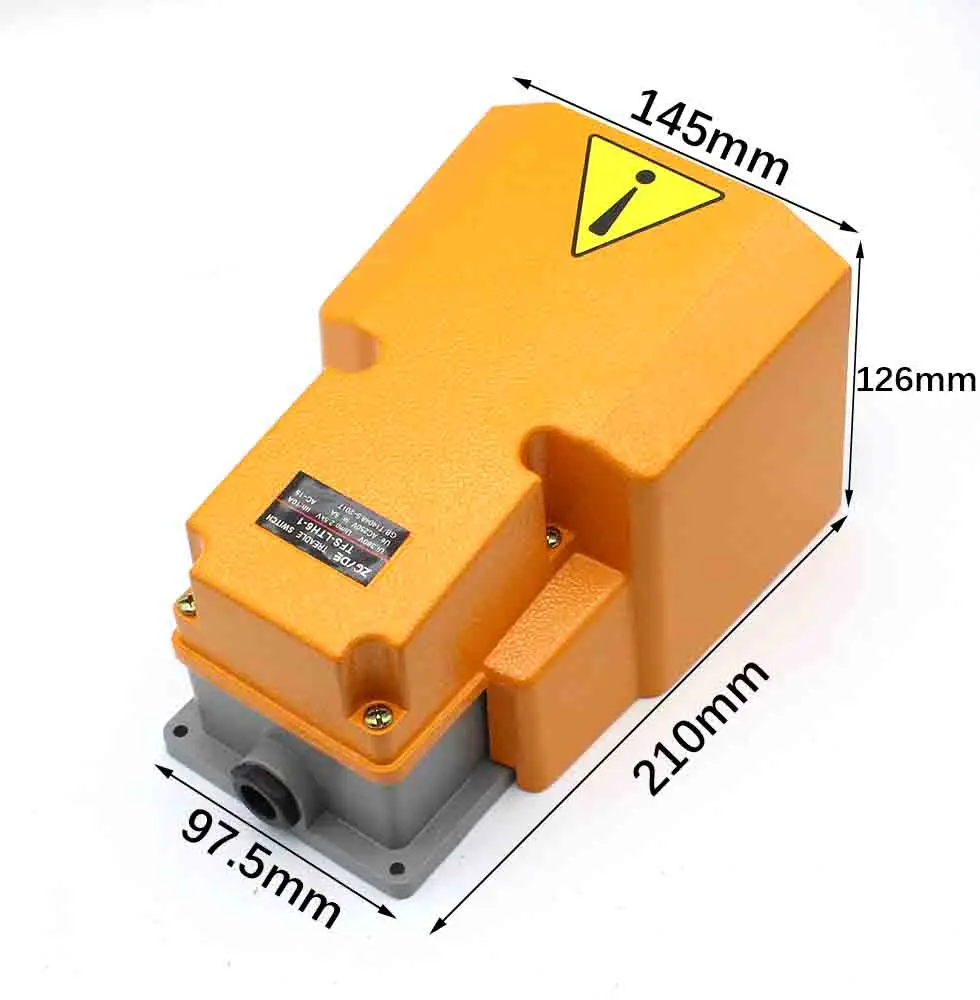 LTH-1/6 Foot Switch Aluminum Shell Machine Tool Parts Silver Point Electrical Power Industrial Reset pedal switch