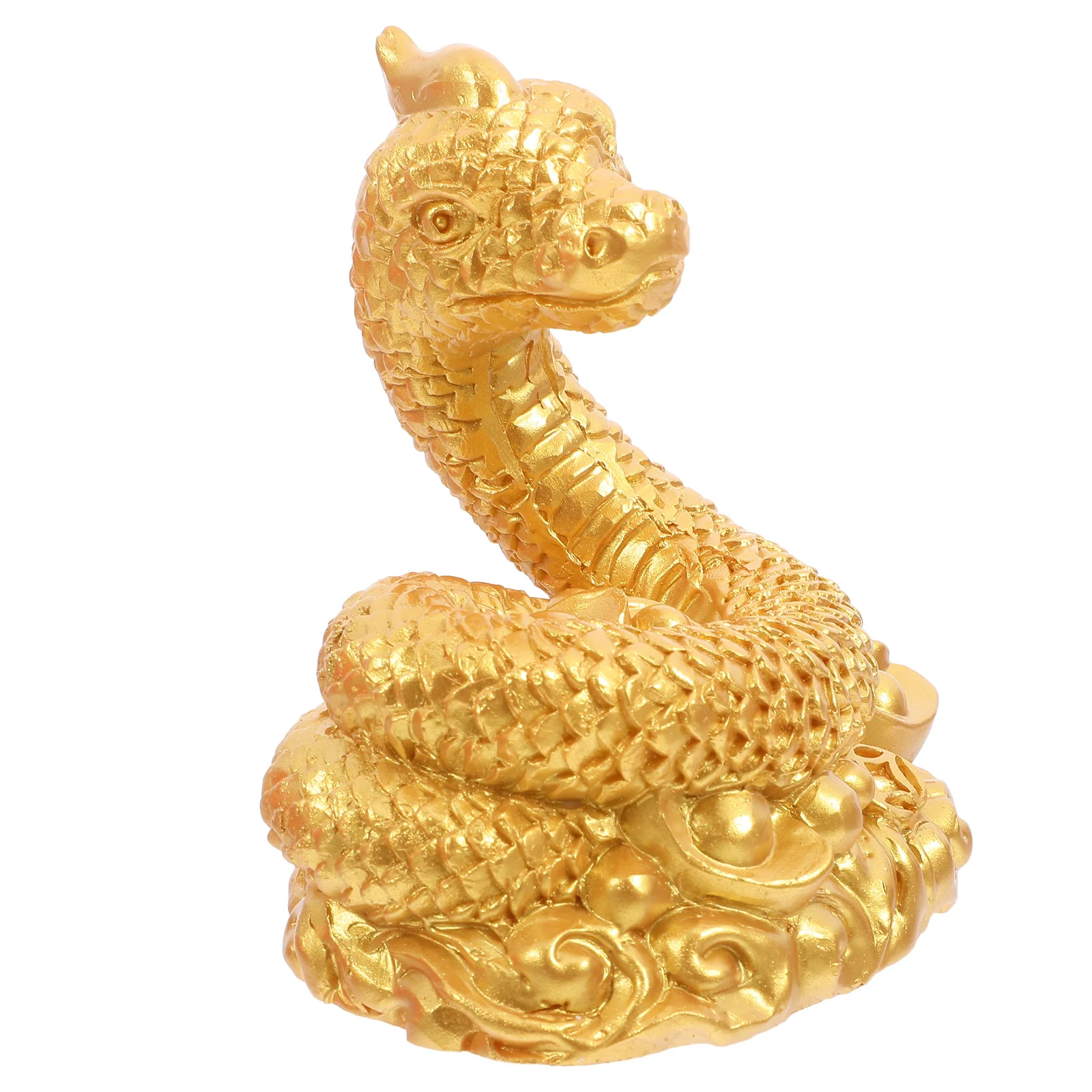 

Resin Snake Chinese Style Mini For Garden Decor Desktop Animal Sculpture Diy Home Decoration Animal Sculptures Gift