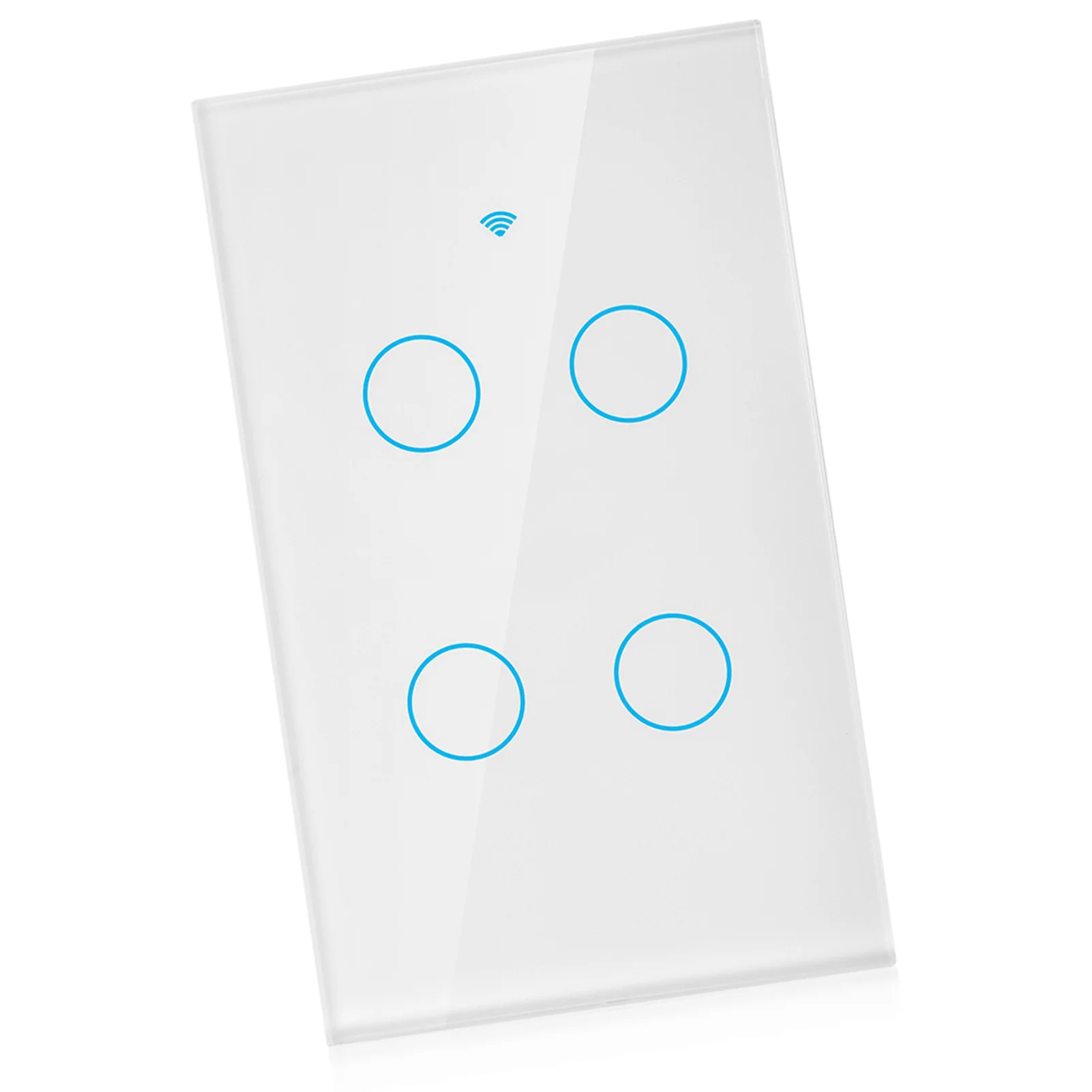 Interruttore touch screen WiFi ZK40 a cerchio singolo per CA a 4 vie