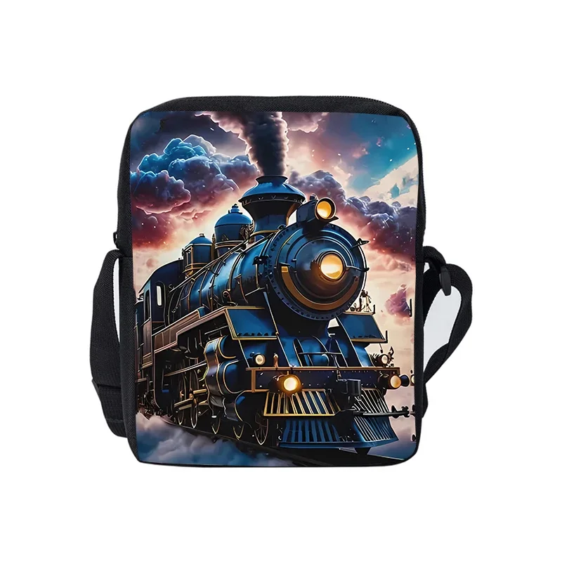 

Train Daily Single Sided Messenger Bag For Boy/Girls Children Best Gifts 3D Cartoon Casual Teenage Crossbody Bag