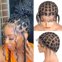Braided Wig Cap With Baby Hair Double Full Hd Lace Crochet Wig Caps For Easier Sew In Crochet Braids Hair Wigs Caps For Women