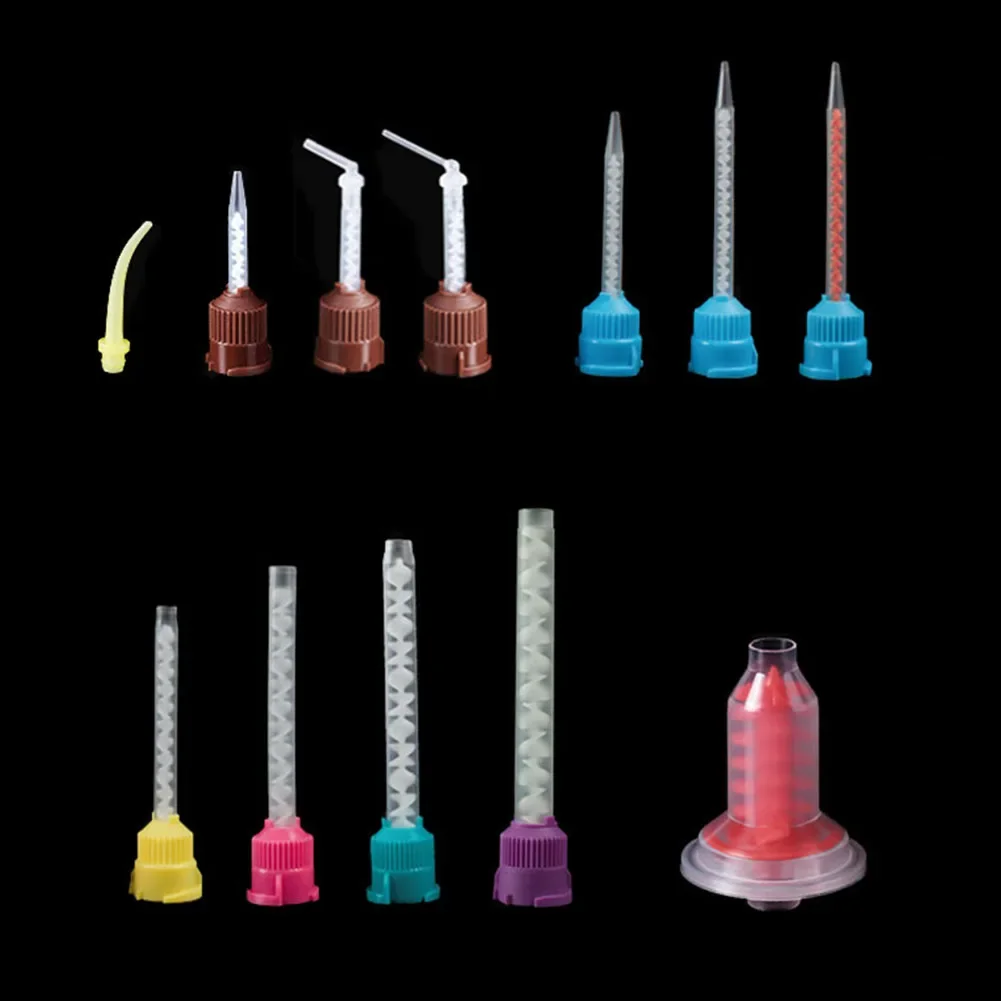 1:1/10:1 Dentistry Impression Material Mixed Gun Dental Mixing Tips Disposable Rubber Intraoral Dispenser Conveying Tube Nozzle